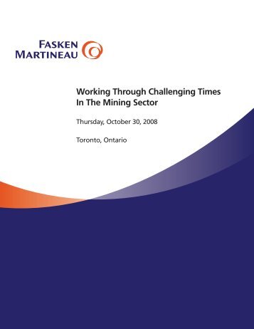 to view the seminar materials  in - Fasken Martineau