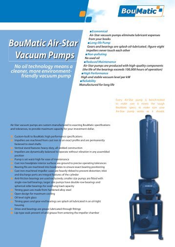 BouMatic Air-Star Vacuum Pumps