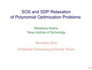 SOS and SDP Relaxation of Polynomial Optimization Problems