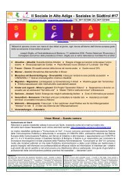 Il Sociale in Alto Adige - Soziales in SÃ¼dtirol #17