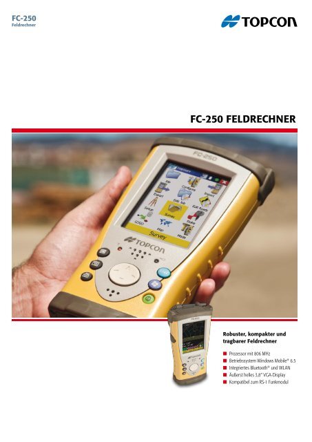 FC-250 FeldreChner - Topcon Positioning