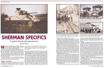 SHERMAN SPECIFICS - FineScale Modeler