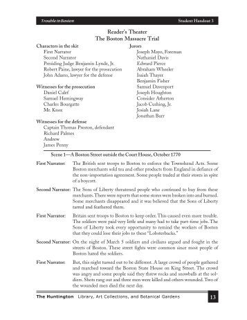 FREE The boston massacre Essay boston massacre essay