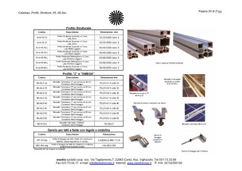 CATALOGO PROFILI E STRUTTURE - Esedra ENERGIA