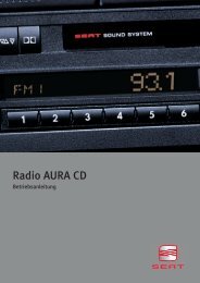 Radio AURA CD - Seat