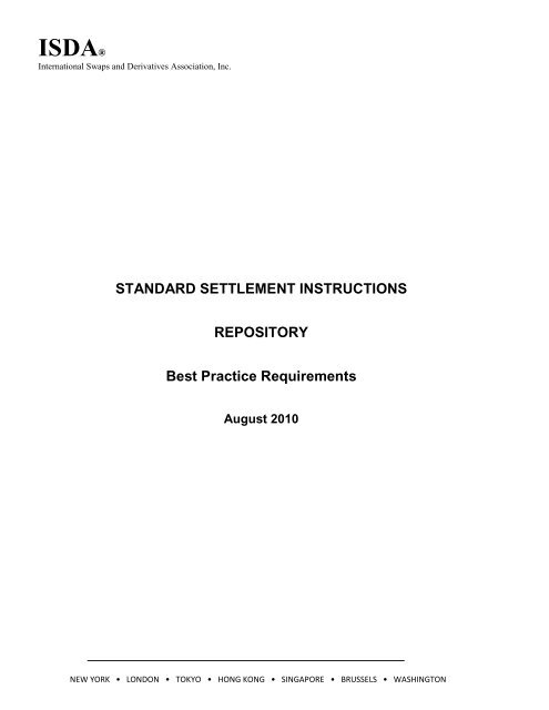 Demystifying Standard Settlement Instructions for Seamless Payments Demystifying Standard Settlement Instructions for Seamless Payments