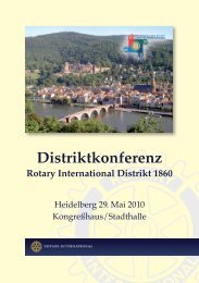 Distriktkonferenz - Rotary Club Erbach-Michelstadt