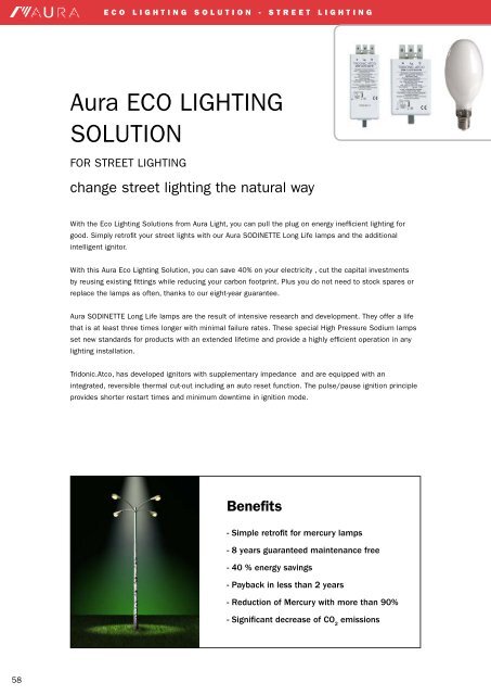 Product Catalogue - Aura Light