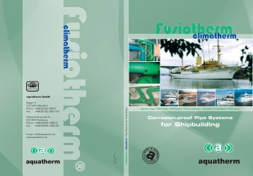 fusiotherm®-pipe system - Aquatherm