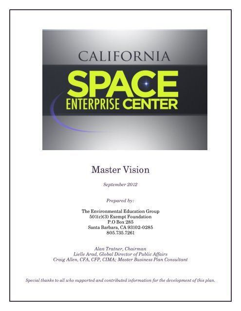 Ucsb Academic Calendar 2023 2024 California Space Enterprise Center, Master Vision - The City Of ...