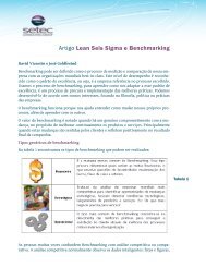 Artigo Lean Seis Sigma e Benchmarking - Setec Consulting Group