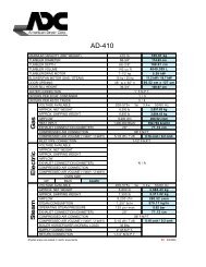 AD-410 Spec Sheet - Steiner-Atlantic