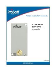 ILX800-SMSG User Manual - ProSoft Technology