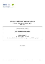 Evaluation des cursus Â« Bachelier en marketing Â» - Agence pour l ...