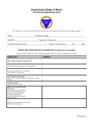 Pre-Clinical Observation Form - VanderCook College of Music