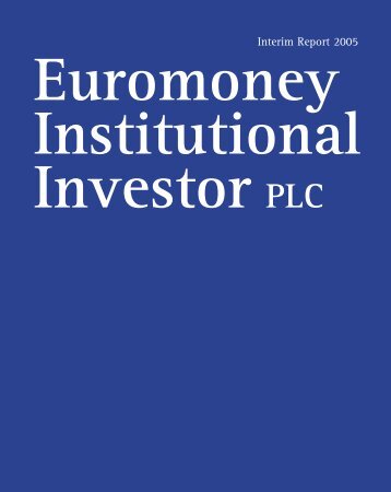 24572 Euromoney Int 2004 - Euromoney Institutional Investor PLC