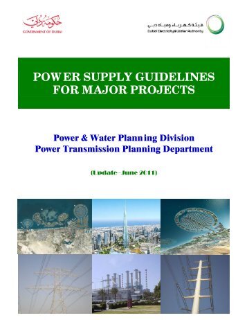 POWER SUPPLY GUIDELINES FOR MAJOR PROJECTS