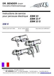 EBM 23 EBM 23 F EBM 23 S 230 V - Dr. Bender GmbH