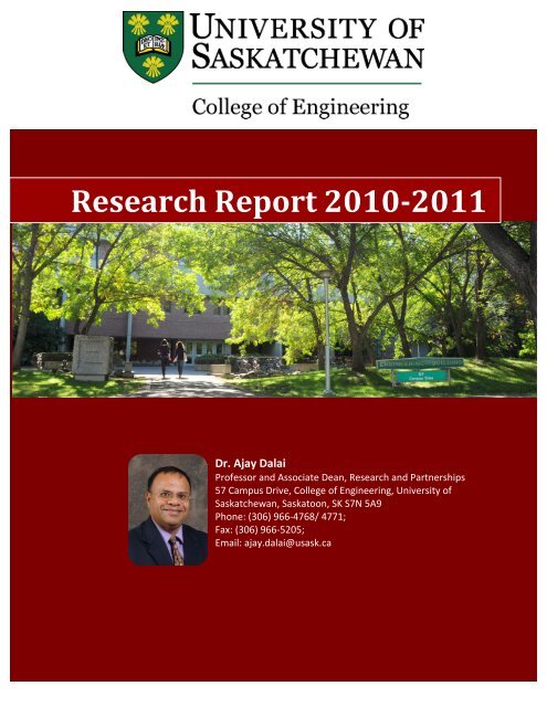 Research Report 2010-2011 - College of Engineering - University of ...