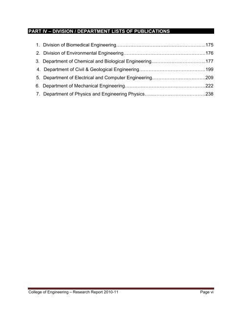 Research Report 2010-2011 - College of Engineering - University of ...