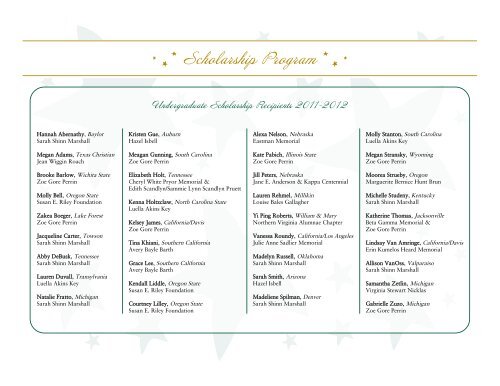 Annual Report 2011-2012 - Tri Delta