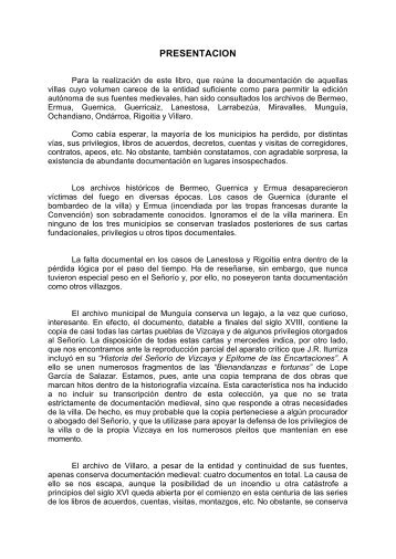 Colección Documental de lo Archivos Municipales de Guerricaiz ...