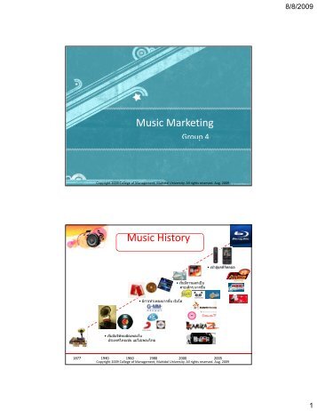 Music Marketing Conference - Mahidol University