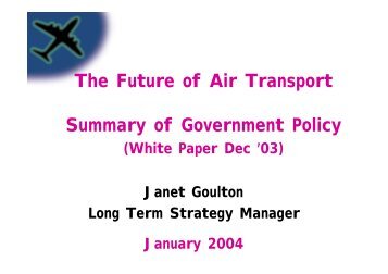 White Paper - Future of Air Transport - London City Airport ...