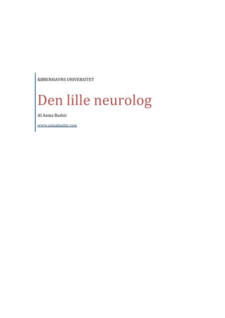 Den Lille Neurolog Asma Bashir