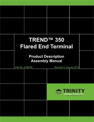 TRENDâ¢ 350 Flared End Terminal - Trinity Highway Products, LLC