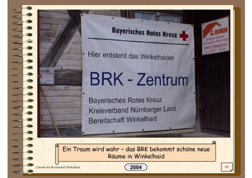 Chronik Teil 2 pdf - der BRK Bereitschaft Winkelhaid