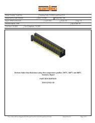 Perform Solder Heat Resistance using three temperature ... - Samtec