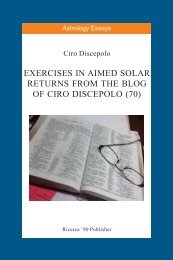 Exercises in Aimed Solar Returns from the Blog of ... - cirodiscepolo.it