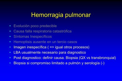 SÃ­ndromes vasculÃ­ticos riÃ±Ã³n - pulmÃ³n y hemorragia pulmonar mÃ©dica