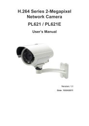 H.264 Series 2-Megapixel Network Camera PL621 / PL621E - Pixord