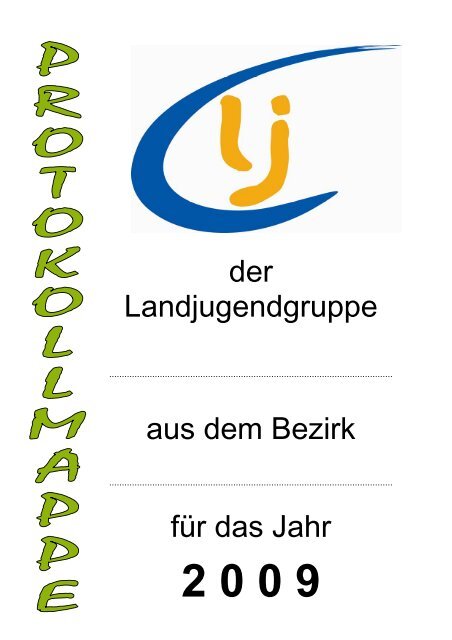Protokollmappe (pdf) - Home: Landjugend Bezirk Kirchdorf