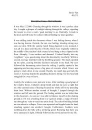 Janice Yan 4E (37) Descriptive Essay- The Earthquake It was May ...