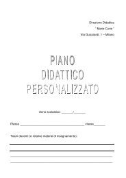 piano educativo personalizzato