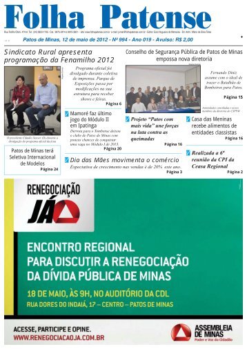 nÂº 994 on line - Folha Patense