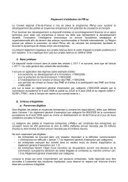 Règlement d'attribution de PM'up Le Conseil régional d'Ile-de ...