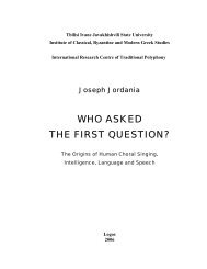 who asked the first question? - International Research Center For ...