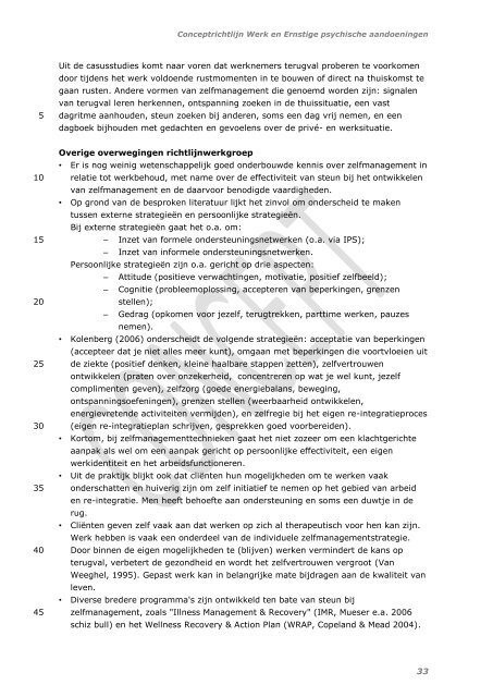 Richtlijn Werk en Ernstige psychische ... - GGZ-richtlijnen