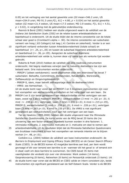 Richtlijn Werk en Ernstige psychische ... - GGZ-richtlijnen