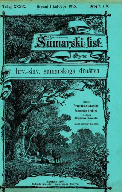 Å UMARSKI LIST 7-8/1915