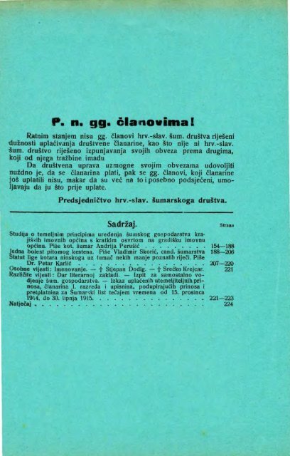 Å UMARSKI LIST 7-8/1915