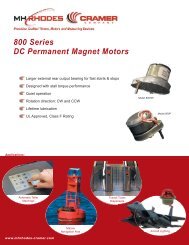 800 Series DC Permanent Magnet Motors - Photonic Sourcing