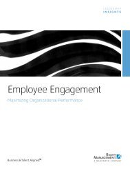 Employee Engagement - Right Management