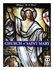 Sunday, March 31, 2013 - St. Mary's Roman Catholic Church