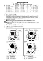 Betriebsanleitung für RIFOair Entlüftungsautomat - Rifox-Hans ...