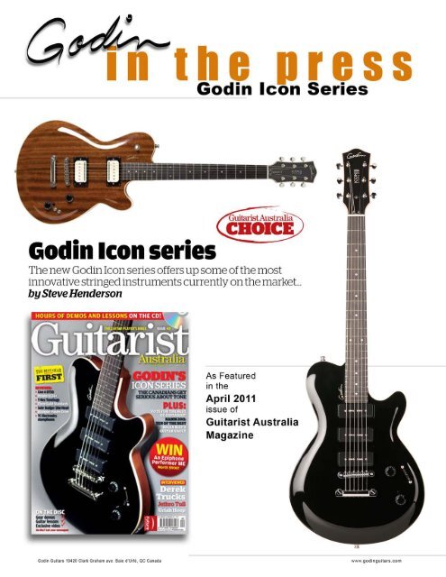 Guitarist - Godin Guitars